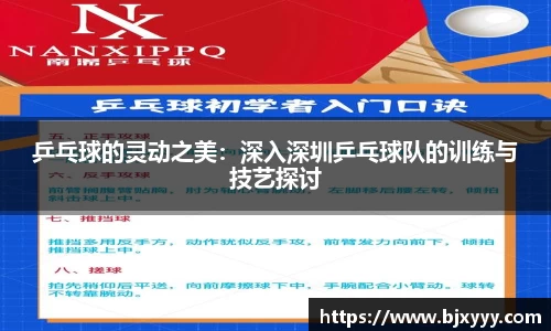 乒乓球的灵动之美：深入深圳乒乓球队的训练与技艺探讨