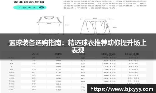 篮球装备选购指南：精选球衣推荐助你提升场上表现